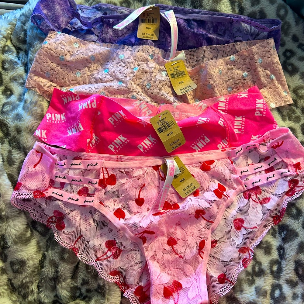 Victoria’s Secret size medium panties x 4